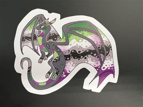 Img 2716 Aro Ace Pride Dragon Sticker Ordered From Redbubb… Flickr