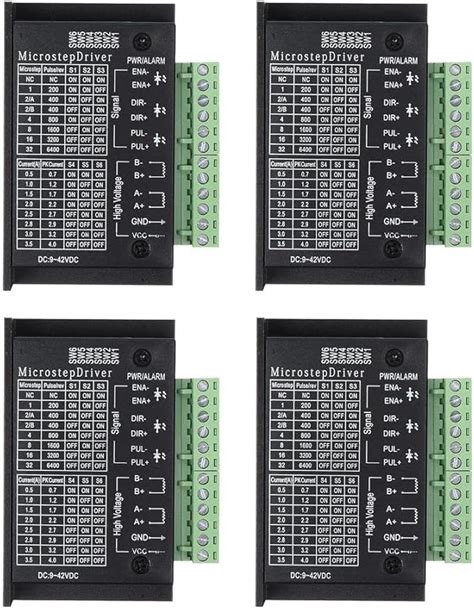 Controladores De Motor Paso Una Paso TB6600 Paquete De 4 Controladores