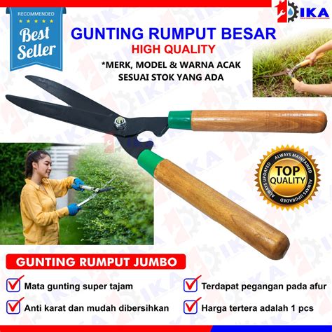 Jual Gunting Rumput Gagang Kayu Lokal Taman Kebun Dahan Ranting Daun