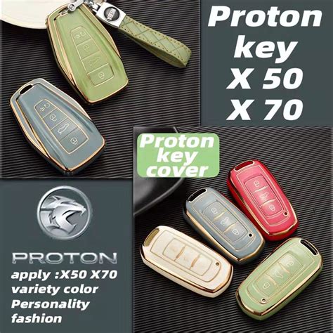 NEW Proton X50 X70 Chrome Reflection TPU Car Key Cover Key Fob Case