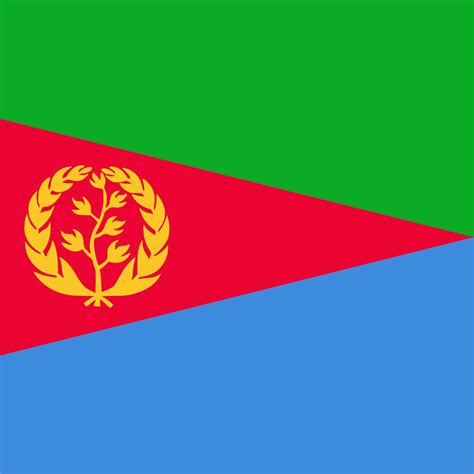 Eritrea flag, official colors. Vector illustration. 9392389 Vector Art ...