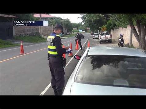 Pnc Tr Nsito De San Vicente Mantiene Controles Para Verificar Medidas