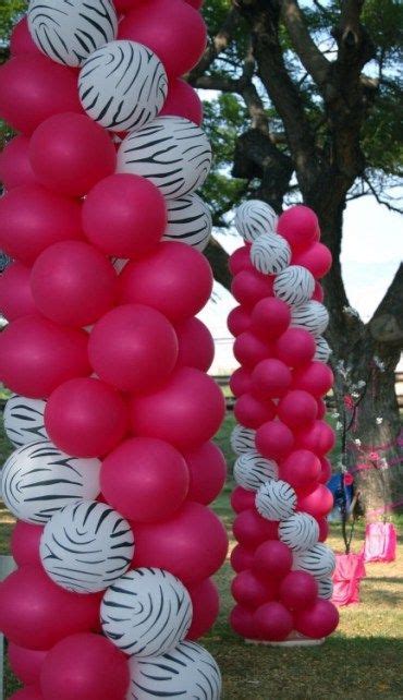 Hot Pink Zebra Print Balloons