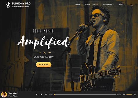 Euphony Pro - Premium Music WordPress theme for musicians and bands