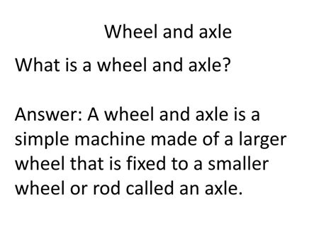 Ppt Wheel And Axle Powerpoint Presentation Free Download Id1965806