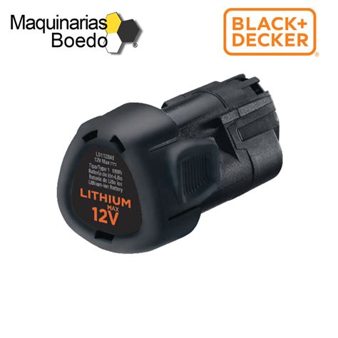 Batería 12V Litio LD112BAT Black Decker Maquinarias Boedo