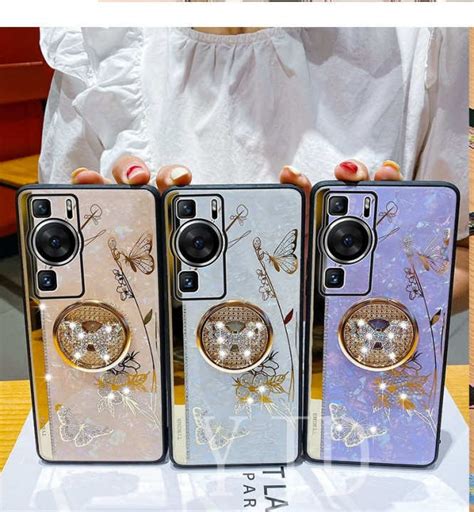 Yjd เคสสำหรับหัวเหว่ย Huawei Nova 11 Pro Nova 11 Ultra เพชรอัลตร้าแหวนผีเสื้อเคสโทรศัพท์กัน