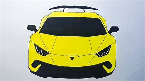 Menggambar Lamborghini Huracan How To Draw A Lamborghini Huracan Youtube