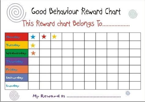 Printable Good Behavior Chart