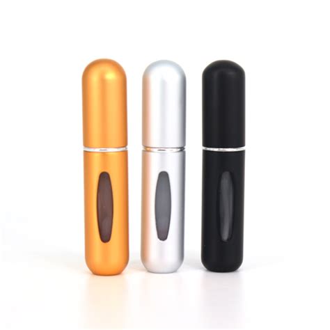 Fast Delivery Travel Sized 5ml Refillable Aluminum Atomizer Perfume Spray Bottle 5 Ml Portable