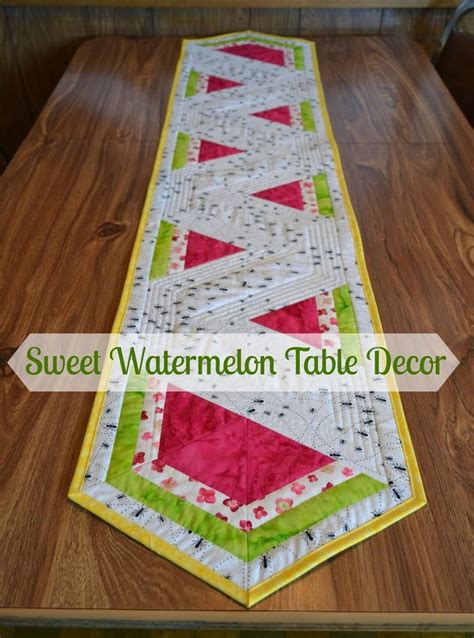 Guest Blogger Lorna And Her Watermelon Table Runner Tutorial