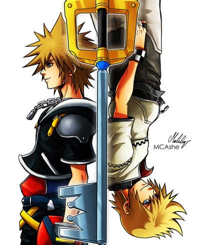 Roxas / Sora Kingdom hearts fanart by MCAshe on DeviantArt