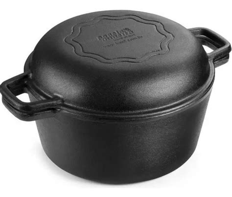 Forno Holandês 25 Cm 5 L De Ferro Fundido Caçarola Frigideira Dutch