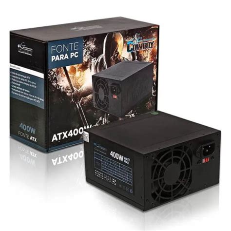 Fonte Gamer ATX 400W Bivolt Knup Desempenho Cowboy