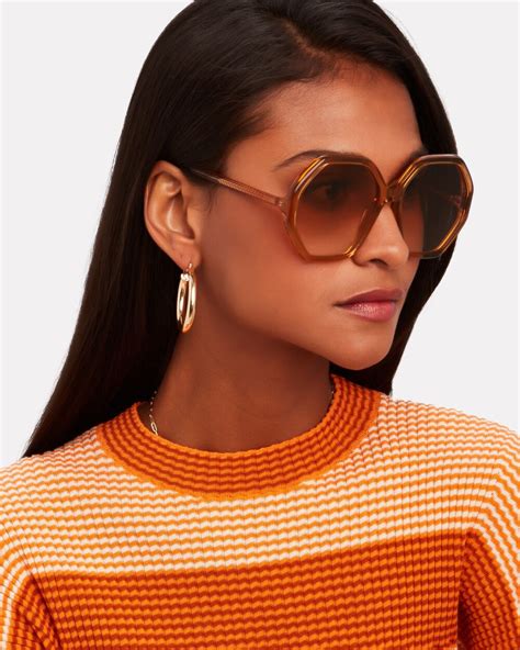 Chloé Oversized Hexagonal Sunglasses Intermix®