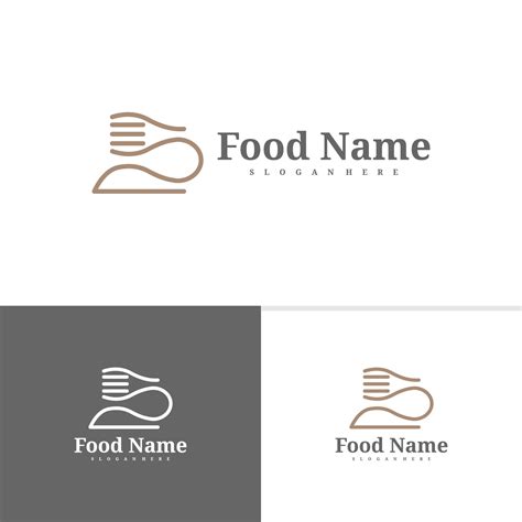 Food logo template, Creative Food logo design vector, Food logo ...