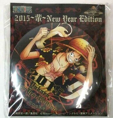 One Piece Can Badge Button Monkey D Luffy Yakara New Year 2015 Eiichiro