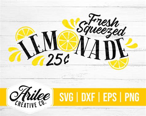 Fresh Squeezed Lemonade Svg Fresh Lemonade Svg Lemonade Etsy