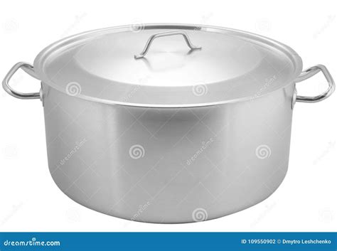 Silver Pan Kitchen Kitchen Tools A Restaurant Cook Stock Photo