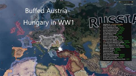 When Austria Hungary Is Buffed In Ww Hoi Timelapse Youtube