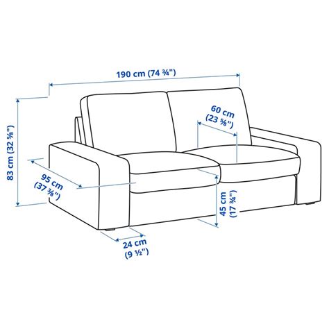 Kivik Sofa Dvosed Tresund Svetlobež Ikea