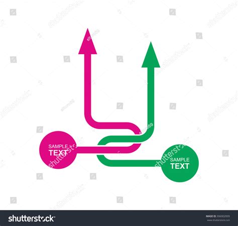 Vector Flow Chart Template Arrows Stock Vector (Royalty Free) 306002009