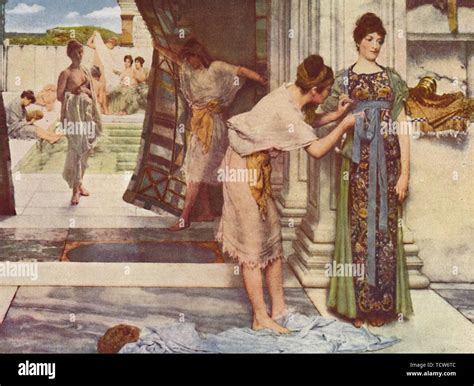 Roman Bathing Alma Tadema Hi Res Stock Photography And Images Alamy