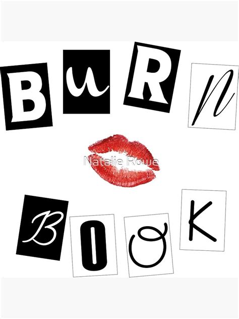 Mean Girls Burn Book Canvas Print For Sale By Smurf93 Redbubble