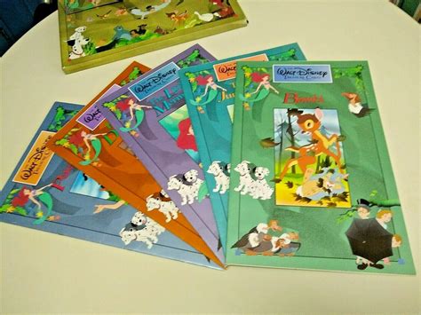 Vintage 1991 The WALT DISNEY Treasure Chest Book Collection Set of 5