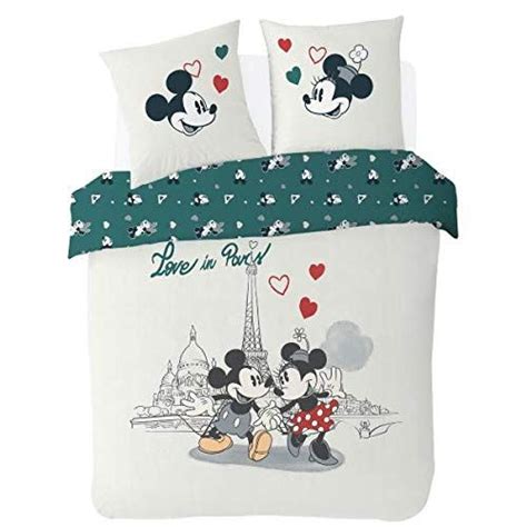 Funda N Rdica De X Cm Dise O De Mickey Minnie Con Texto Love