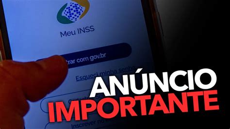 Inss Faz An Ncio Importante Aposentadorias V O Mudar Em