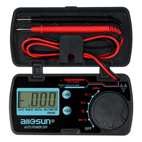 Allsun Digital Multimeter Tester,AC DC Voltage Tester Pocket Multimeter ...