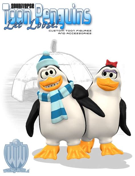 3D Universe - Toon Penguins | Daz 3D