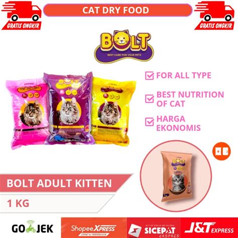 Jual Makanan Kucing Bolt Tuna Salmon Kemasan Grm Catfood Pakan