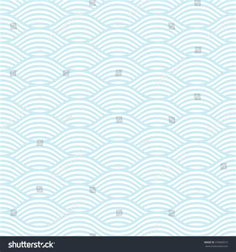 Blue White Seamless Wave Pattern Linear Stock Vector (Royalty Free ...