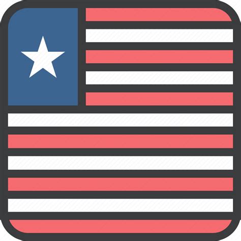 African Country Flag Liberia Liberian Icon Download On Iconfinder