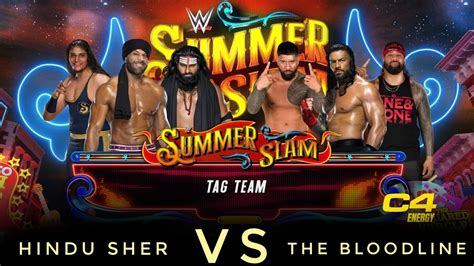 The Bloodline Roman Reigns The Usos VS Indus Sher Jinder Mahal