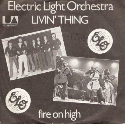 Electric Light Orchestra Livin Thing Fire On High 1976