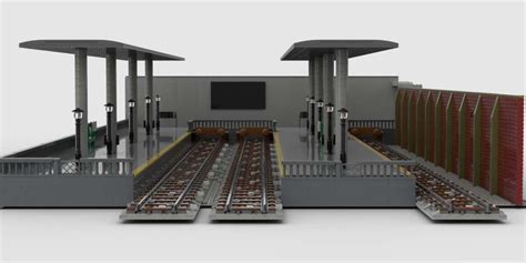 Decided to design a train station! : r/lego