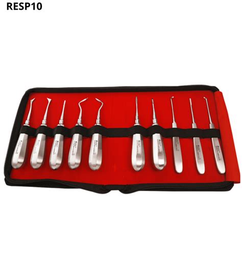 GDC Root Elevator Set Of 10 With Warwick James Dental Genie