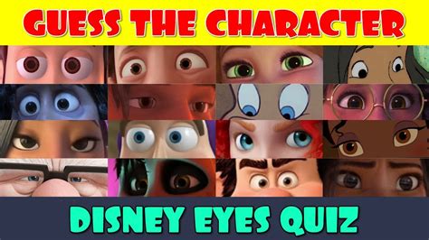 Guess The Disney Character By The Eyes YouTube