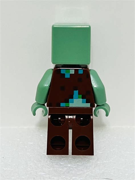 Lego Minecraft Minifigures Drowned Zombie Min088 EBay