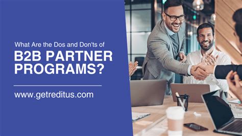 B2b Partner Programs Dos And Donts