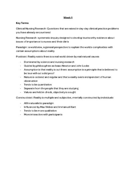Handbook Of Clinical Nursing Research 5