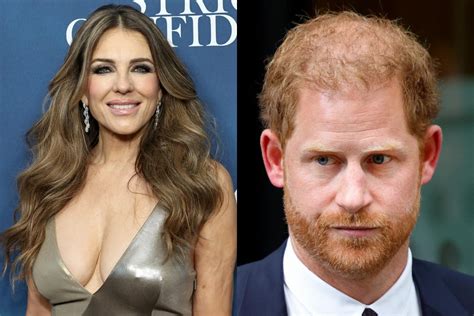 Elizabeth Hurley Talks About Rumors That Prince Harry Lost His