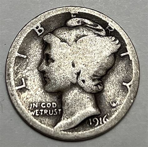 1916 Mercury Dimes Winged Liberty Silver Dime. 31142 - For Sale, Buy ...