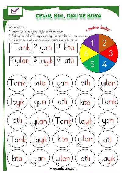 S N F Lk Okuma I Sesi Harfli Kol Saati Etkinli I Mb Ders Sunular