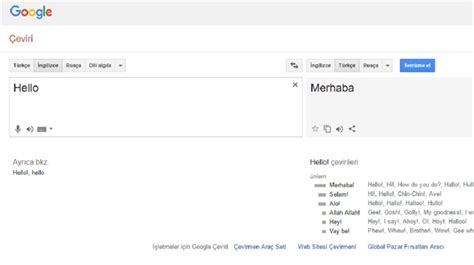 Google Translate Ile T Rk E Ngilizce Eviri Yap