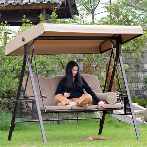 Canopy Swings Garden Courtyard Outdoor Swing Chair... – Grandado