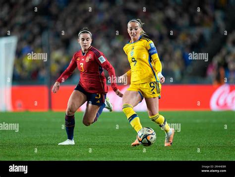 August 15 2023 Teresa Abelleira Spain And Kosovare Asllani Sweden